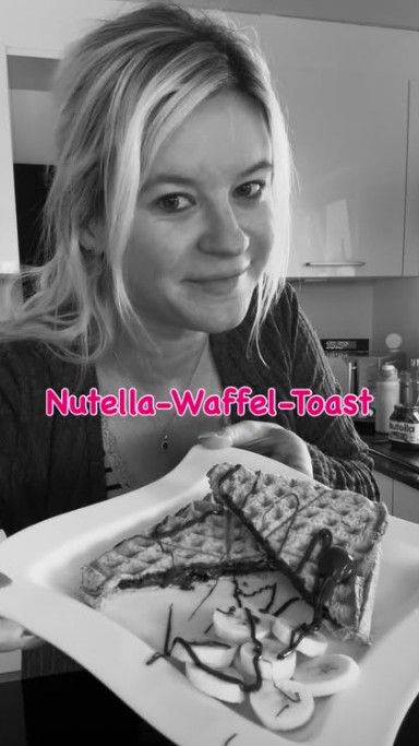 Nutella-Waffel-Toast